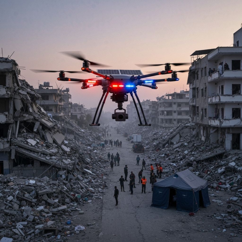 Medical drone in action